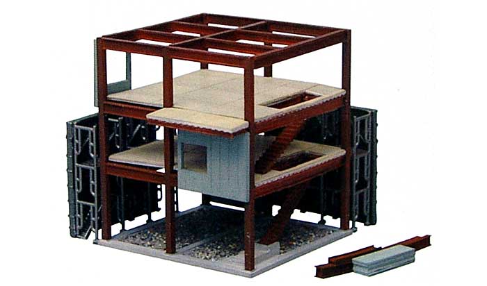 建築中の建物 B (鉄骨造) プラモデル (トミーテック 建物コレクション （ジオコレ） No.072) 商品画像_1