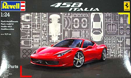 フェラーリ 458 イタリア プラモデル (Revell 1/24など　カーモデル No.07141) 商品画像