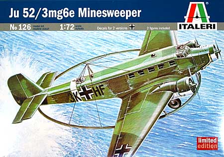 ユンカースJu-52 マインスウィーパー プラモデル (イタレリ 1/72 航空機シリーズ No.0126) 商品画像