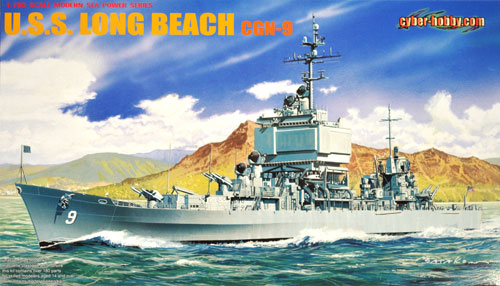 U.S.S. ロングビーチ CGN-9 プラモデル (サイバーホビー 1/700 Modern Sea Power Series No.7091) 商品画像