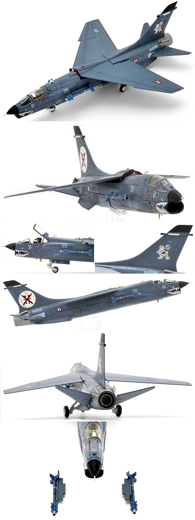 F-8E (FN) クルーセイダー フランス海軍 12F No.35 1999 ラスト クルーズ スペシャル 完成品 (センチュリー ウイングス 1/72 ダイキャストモデル エアプレーン No.910379) 商品画像_3