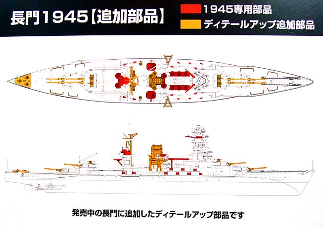 日本海軍 戦艦 長門 1945 (フルハルモデル) プラモデル (アオシマ 1/700 艦船シリーズ No.049785) 商品画像_1