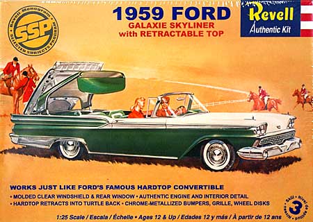 1959 フォード ギャラクシー スカイライナー (SSP) プラモデル (レベル カーモデル No.07162) 商品画像