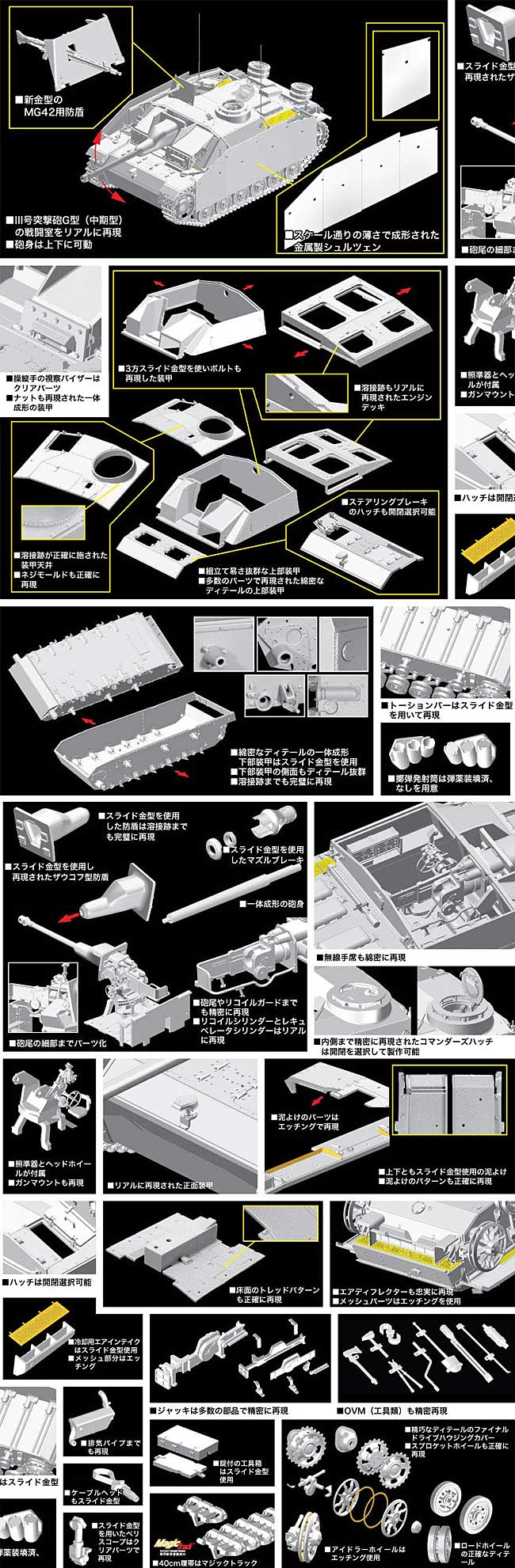 ドイツ 3号突撃砲 G型 中期型 黒騎士中隊 (黒騎士物語) プラモデル (サイバーホビー 1/35 AFV シリーズ （'39～'45 シリーズ） No.6658) 商品画像_1