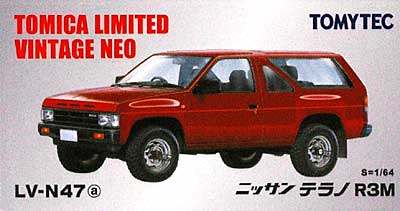 ニッサン テラノ R3M (赤) ミニカー (トミーテック トミカリミテッド ヴィンテージ ネオ No.LV-N047a) 商品画像