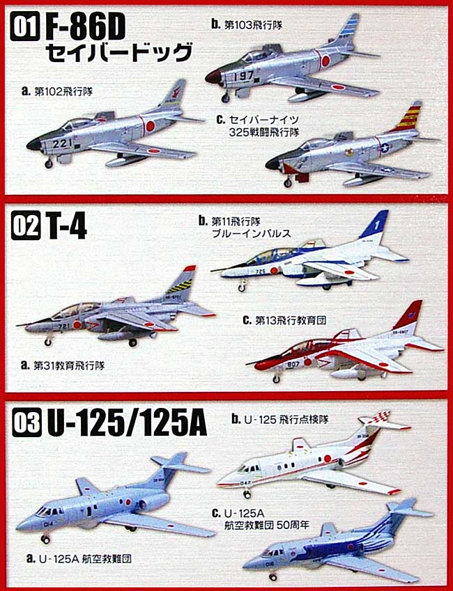 日本の翼 コレクション (JASDF Collction) Vol.3 プラモデル (エフトイズ 日本の翼コレクション （JASDF Collection） No.003) 商品画像_1