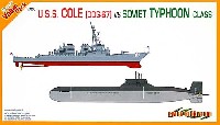 サイバーホビー 1/700 Super Value Pack （オレンジボックス） ロシア海軍 タイフーン級原子力潜水艦 ＋ アメリカ海軍 U.S.S.コール (DDG-67)