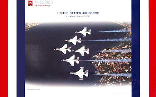 F-16C アメリカ空軍 サンダーバーズ 2009年ツアー (6機セット) 完成品 (ホーガンウイングス M-SERIES No.6757) 商品画像
