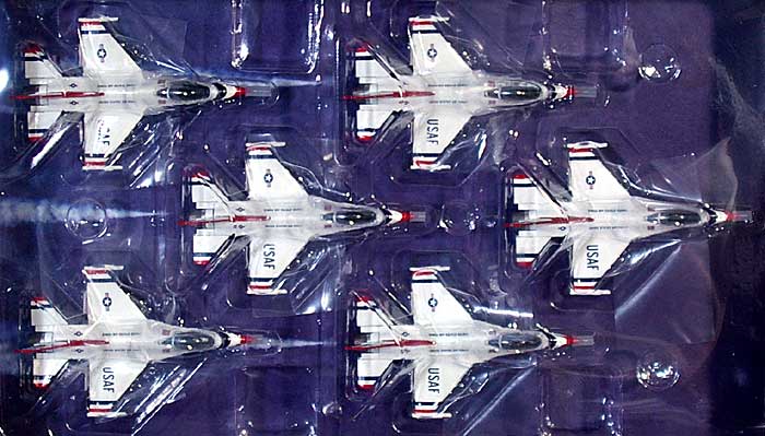 F-16C アメリカ空軍 サンダーバーズ 2009年ツアー (6機セット) 完成品 (ホーガンウイングス M-SERIES No.6757) 商品画像_1