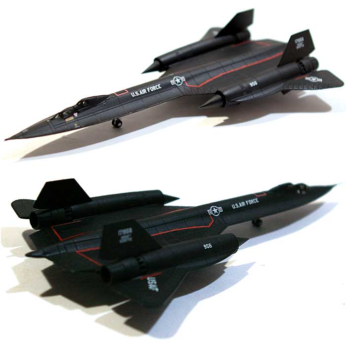 SR-71B ブラックバード アメリカ空軍 第9戦略偵察航空団 1000 ソーティー 完成品 (ヘルパ herpa Wings （ヘルパ ウイングス） No.553902) 商品画像_1