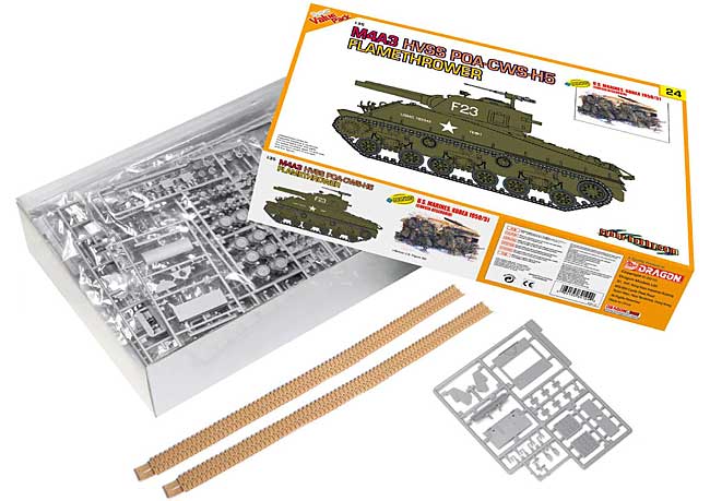 M4A3 シャーマン HVSS POA-CWS-H5 火炎放射型 w/アメリカ海兵隊 韓国 1950/51年 プラモデル (サイバーホビー 1/35 AFVシリーズ （Super Value Pack） No.9124) 商品画像_1