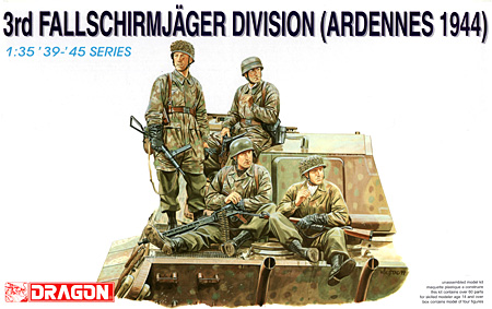 ドイツ 第3降下猟兵師団 (アルデンヌ 1944) プラモデル (ドラゴン 1/35 