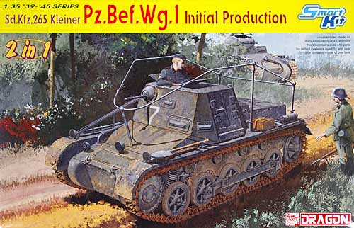 Sd.Kfz.265 1号小型指揮戦車 極初期型 2in1 プラモデル (ドラゴン 1/35 