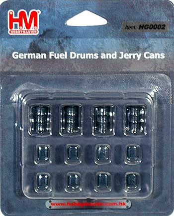 ドイツ アクセサリー ジェリカン & ドラム缶 ジャーマングレイ 完成品 (ホビーマスター 1/72 グランドパワー シリーズ No.HG0002) 商品画像