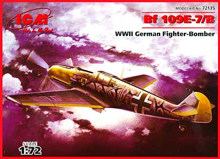 ドイツ メッサーシュミット Bf109E-7/B 戦闘爆撃機 プラモデル (ICM 1/72 エアクラフト プラモデル No.72135) 商品画像