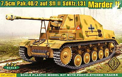 ドイツ 7.5cm Pak40/2 auf SfI 2 Sd.Kfz.131 マーダー 2 プラモデル (エース 1/72 ミリタリー No.72271) 商品画像