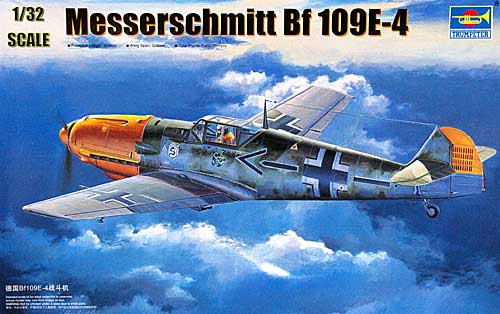 ドイツ軍 メッサーシュミット Bｆ109 E-4 プラモデル (トランペッター 1/32 エアクラフトシリーズ No.02289) 商品画像