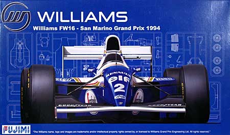 ウィリアムズ FW16 1994年 サンマリノGP (専用塗料付き) プラモデル (フジミ 1/20 GPシリーズ SP （スポット） No.SP-090696) 商品画像