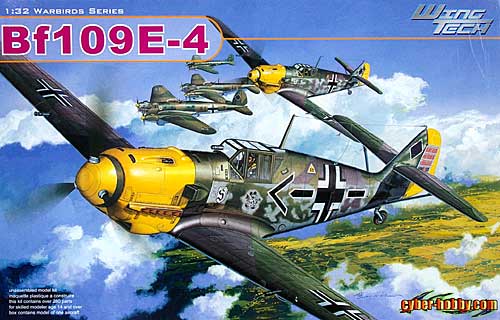 WW.2 ドイツ空軍 Bf109 E-4 プラモデル (サイバーホビー 1/32 ウイングテック シリーズ No.3204) 商品画像