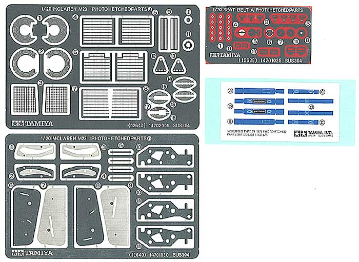 マクラーレン M23 1976 エッチングパーツセット エッチング (タミヤ ディテールアップパーツシリーズ （自動車モデル） No.12640) 商品画像_1