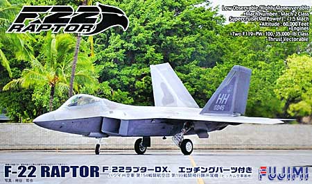 F-22 ラプター DX. エッチングパーツ付き プラモデル (フジミ バトルスカイ（BSK） シリーズ No.722252) 商品画像