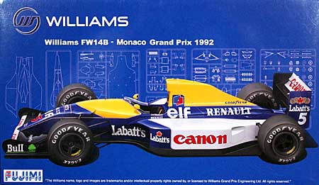 ウイリアムズ FW14B モナコGP 1992 プラモデル (フジミ 1/20 GPシリーズ No.旧GP024) 商品画像