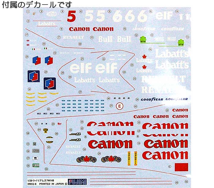 ウイリアムズ FW14B モナコGP 1992 プラモデル (フジミ 1/20 GPシリーズ No.旧GP024) 商品画像_1