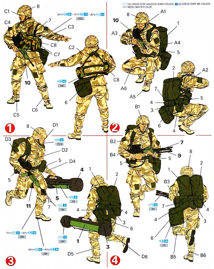 ブリティッシュ デザート ラッツ プラモデル (ドラゴン 1/35 World's Elite Force Series No.3013) 商品画像_2