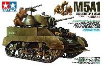 タミヤ 1/35 ミリタリーミニチュアシリーズ アメリカ軽戦車 M5A1 ヘッジホッグ 追撃作戦セット (人形4体付き)