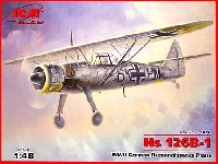 ICM 1/48 エアクラフト プラモデル ドイツ ヘンシェル Hs126B-1 近接偵察機 量産型