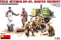 ミニアート 1/35 WW2 ミリタリーミニチュア ソビエト フィールドキッチン KP-42 冬季Ver.