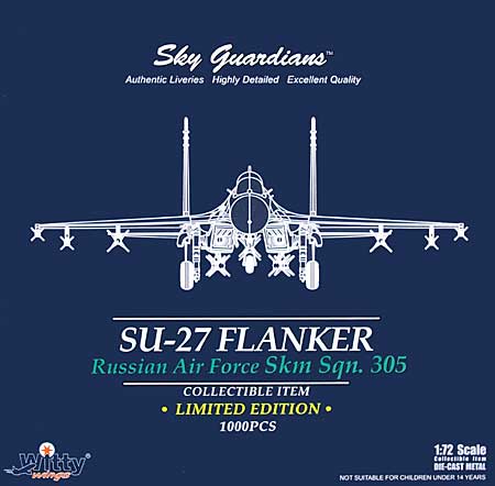 Su-27 フランカー ロシア空軍 #305 完成品 (ウイッティ・ウイングス 1/72 スカイ ガーディアン シリーズ （現用機） No.74968) 商品画像