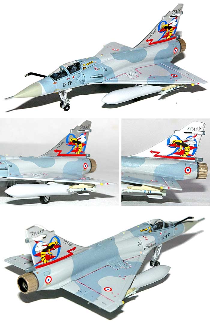 ミラージュ 2000C フランス空軍 第12戦闘航空団 90周年記念塗装 SPA 89 完成品 (ホーガンウイングス M-SERIES No.7259) 商品画像_1