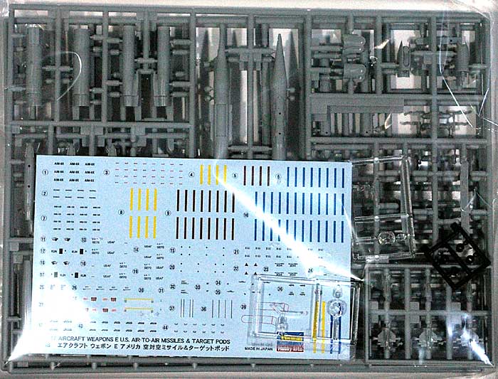 エアクラフト ウェポン E (アメリカ 空対空ミサイル&ターゲットポット) プラモデル (ハセガワ 1/48 エアクラフト イン アクション シリーズ No.X48-017) 商品画像_2