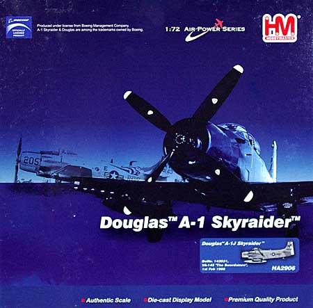 A-1J スカイレイダー ザ・フォーズメン 完成品 (ホビーマスター 1/72 エアパワー シリーズ （レシプロ） No.HA2906) 商品画像