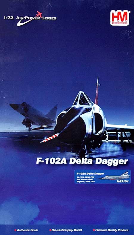 F-102A デルタダガー ウェザースフィールド空軍基地 完成品 (ホビーマスター 1/72 エアパワー シリーズ （ジェット） No.HA3104) 商品画像
