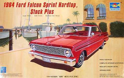 1964 フォード ファルコン スプリント ハードトップ (ストック プラス) プラモデル (トランペッター 1/25 カーモデル No.02507) 商品画像