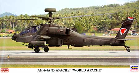 AH-64A/D アパッチ ワールドアパッチ プラモデル (ハセガワ 1/48 飛行機 限定生産 No.09938) 商品画像