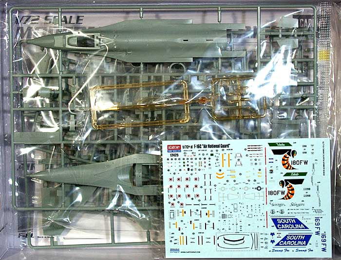 F-16C ファイティングファルコン エアーナショナルガード プラモデル (アカデミー 1/72 Scale Aircrafts No.12425) 商品画像_1