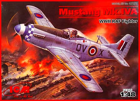 ムスタング Mk.4-A (Ｄ型) (WW2 イギリス空軍 戦闘機) プラモデル (ICM 1/48 エアクラフト プラモデル No.48155) 商品画像