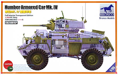 イギリス ハンバー Mk.4 装甲車 (フルインテリア クリアーエディション) プラモデル (ブロンコモデル 1/35 AFVモデル No.CB35081SP) 商品画像