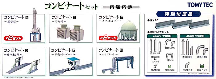 コンビナート セット プラモデル (トミーテック 情景コレクション 情景小物シリーズ No.078) 商品画像_2