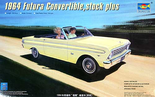 1964 フォード ファルコン フツーラ コンバーチブル (ストック プラス) プラモデル (トランペッター 1/25 カーモデル No.02509) 商品画像