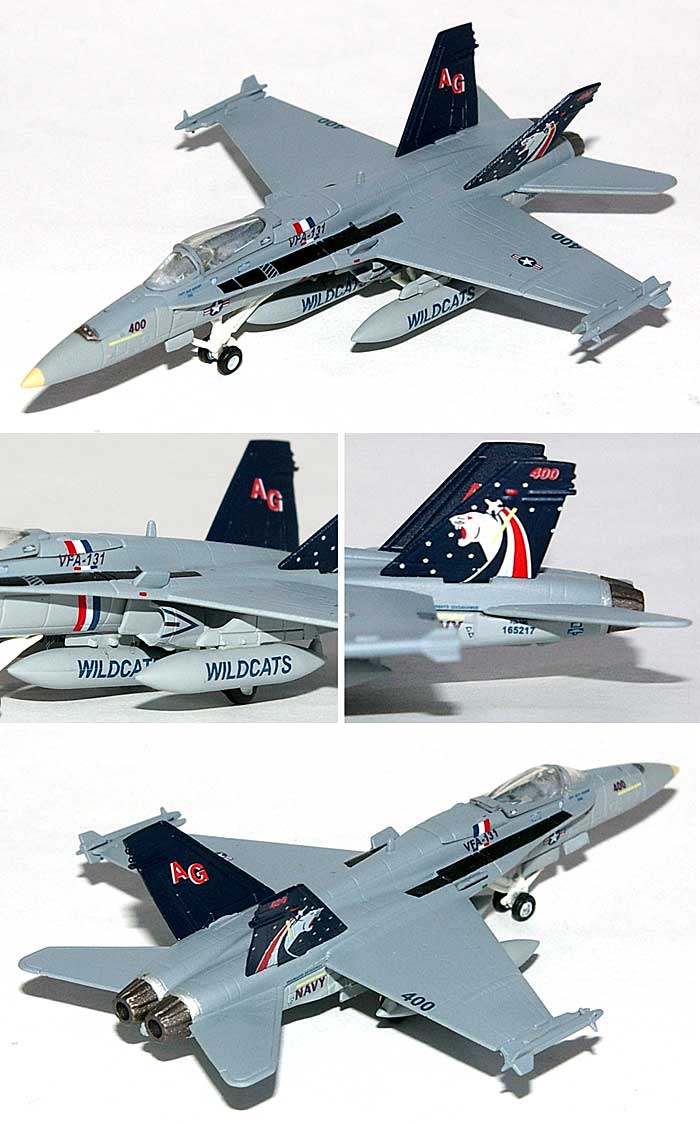 F/A-18C ホーネット VFA-131 ワイルドキャッツ 完成品 (ヘルパ herpa Wings （ヘルパ ウイングス） No.554114) 商品画像_1