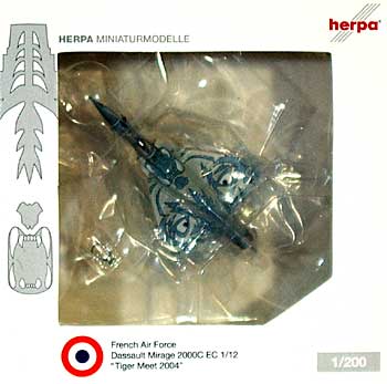 ミラージュ 2000C フランス空軍 第12戦闘航空団 タイガーミート 2004 完成品 (ヘルパ herpa Wings （ヘルパ ウイングス） No.554121) 商品画像