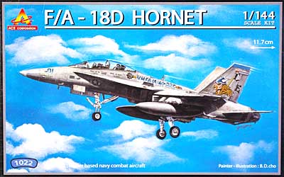 F/A-18D ホーネット プラモデル (エース コーポレーション 1/144 エアクラフト No.旧1022) 商品画像