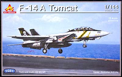 F-14A トムキャット プラモデル (エース コーポレーション 1/144 エアクラフト No.旧1031) 商品画像