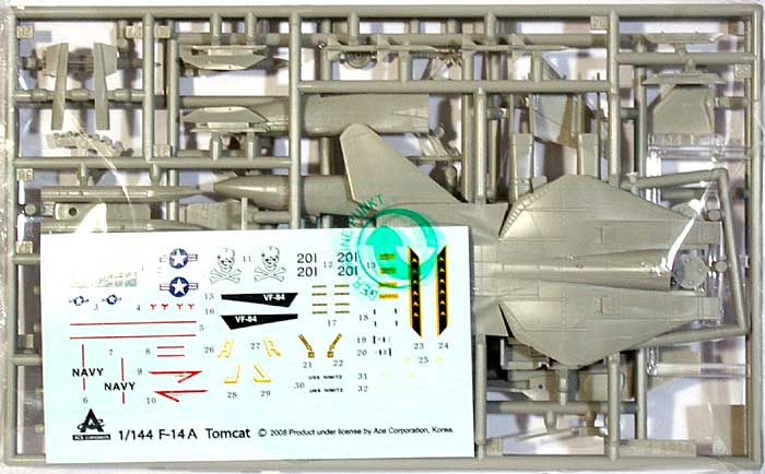 F-14A トムキャット プラモデル (エース コーポレーション 1/144 エアクラフト No.旧1031) 商品画像_1