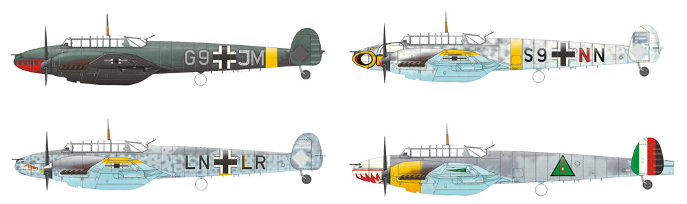 メッサーシュミット Bf110E プラモデル (エデュアルド 1/72 プロフィパック No.7083) 商品画像_2