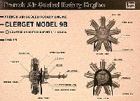 ハセガワ ミュージアムモデル シリーズ クレルジェ 9B エンジン